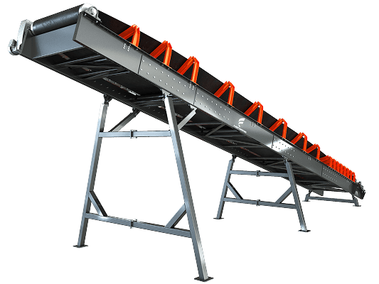 Trough idler conveyors