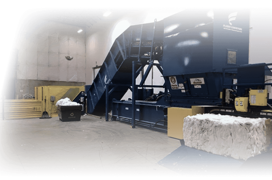 Baler infeed| Fluent Conveyors
