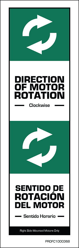 Clockwise Motor Right Side