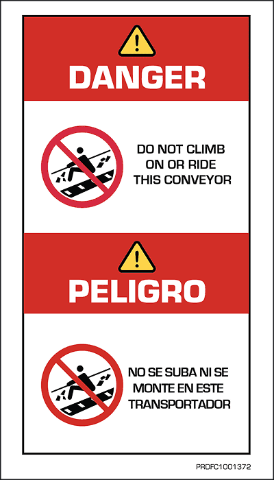 Do not climb or ride