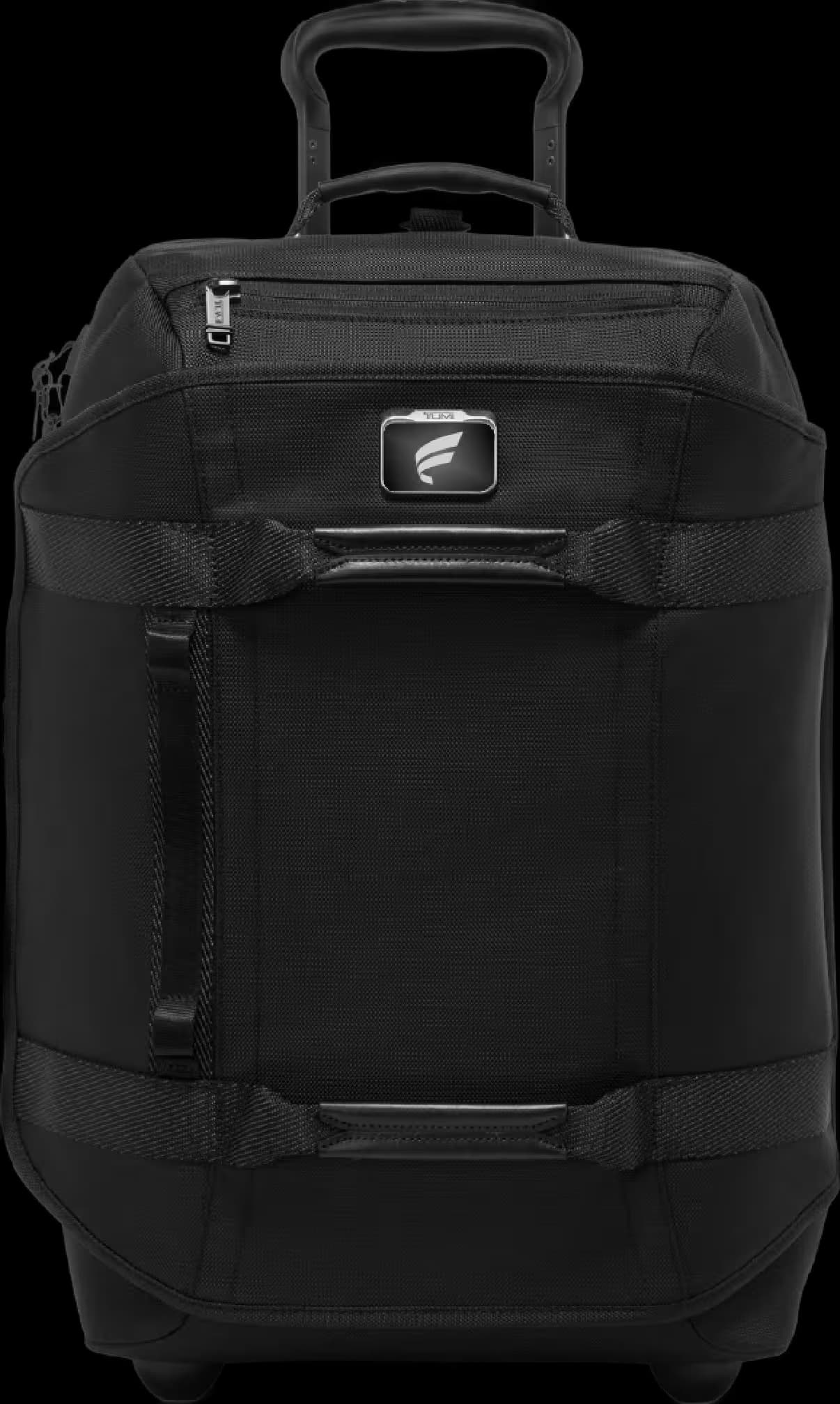 International 2 Wheeled Duffel Backpack Carry-On in black