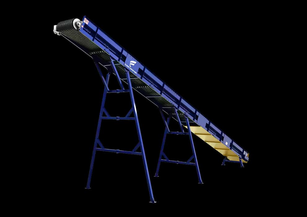 Flat idler conveyors