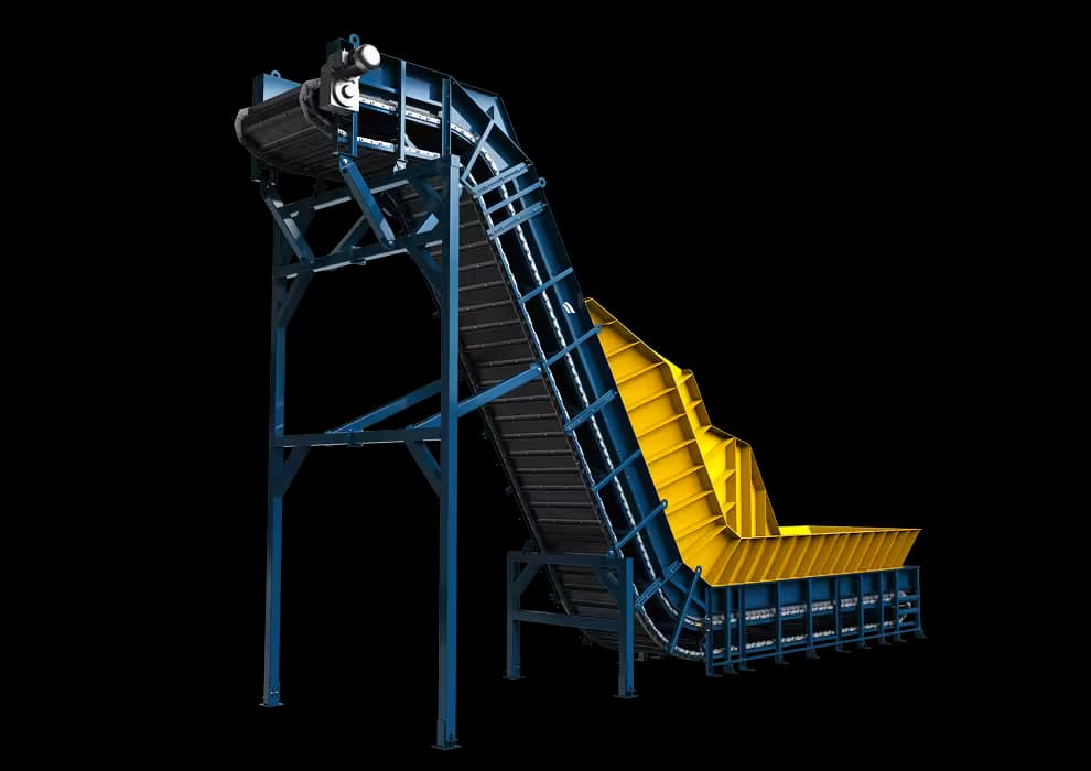 Tumble-back conveyors