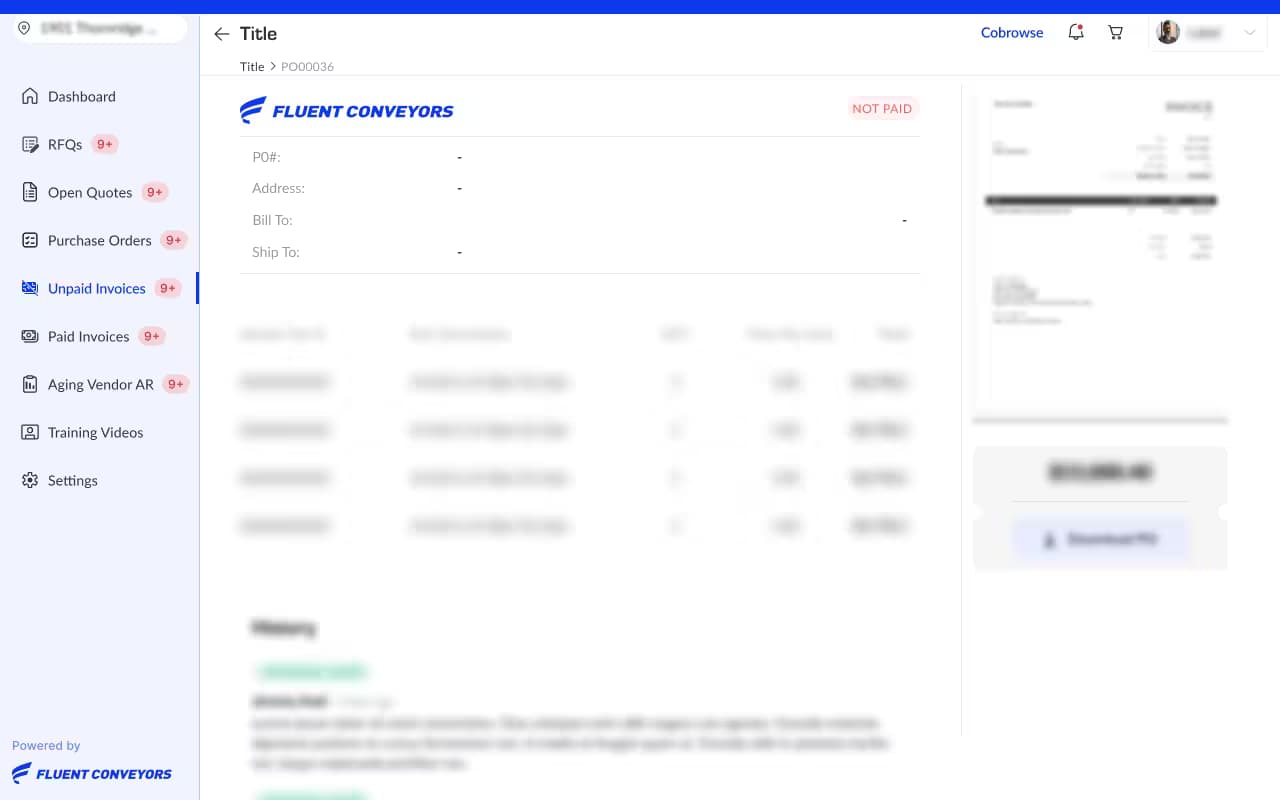 Supplier invoice preview