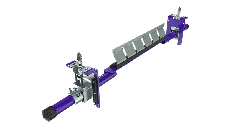 Secondary belt scrapers
