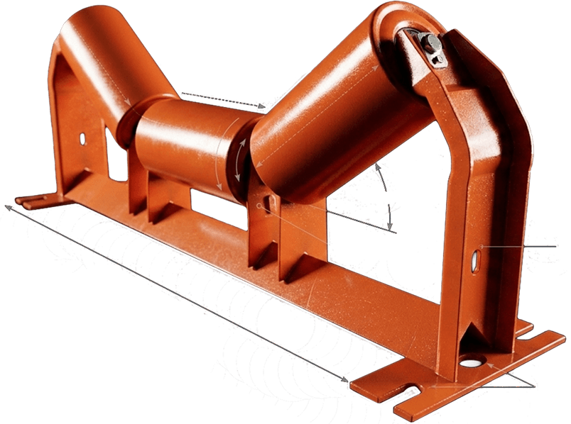 How to select steel equal troughing idlers