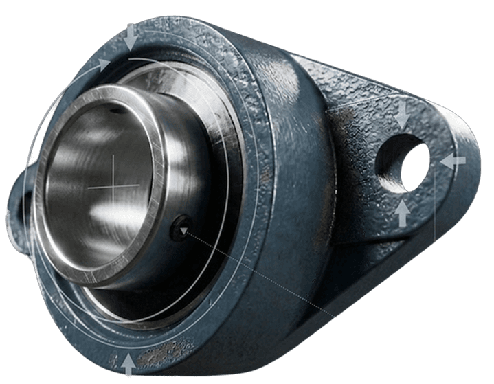 How do I determine the right flange bearing size for my conveyor?