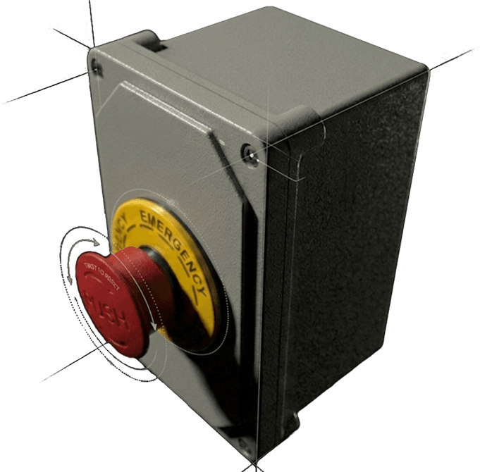 How do you replace a mushroom head E-stop?