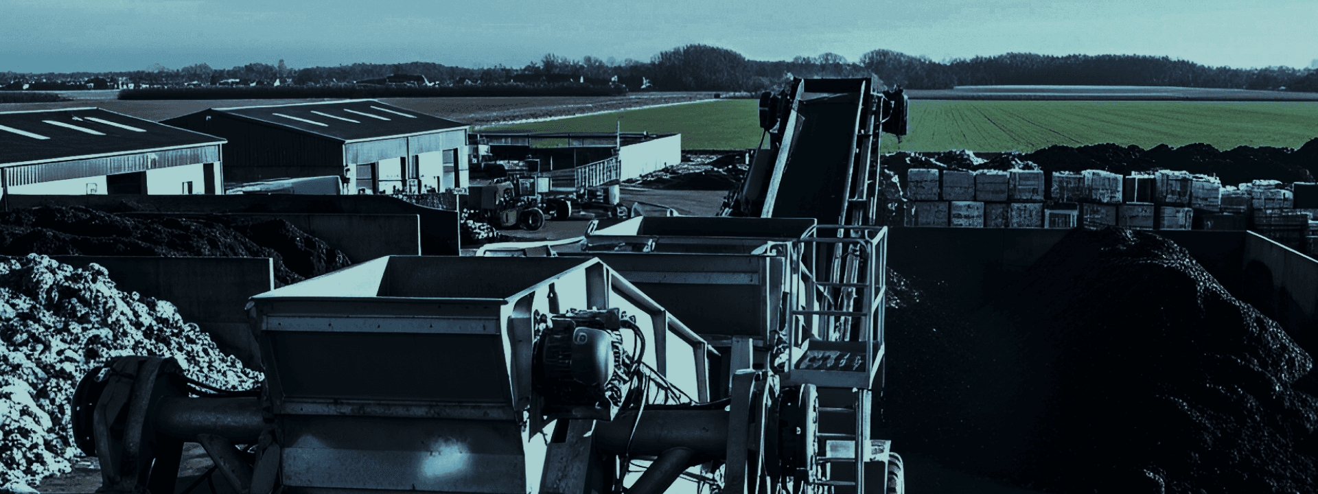 Conveyors for processing organic waste