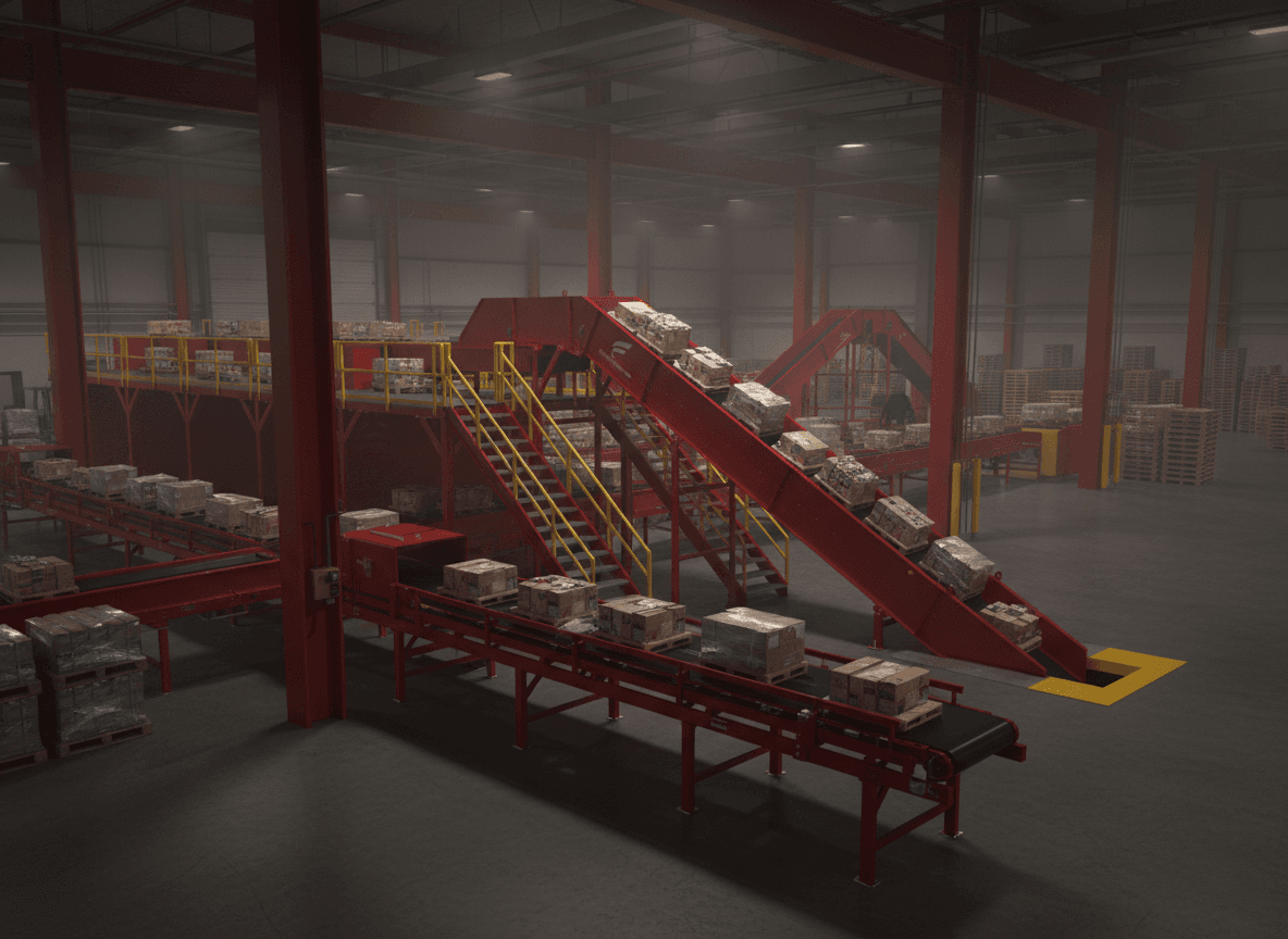 Grocery distribution conveyors built around your product mix, flow, and facility