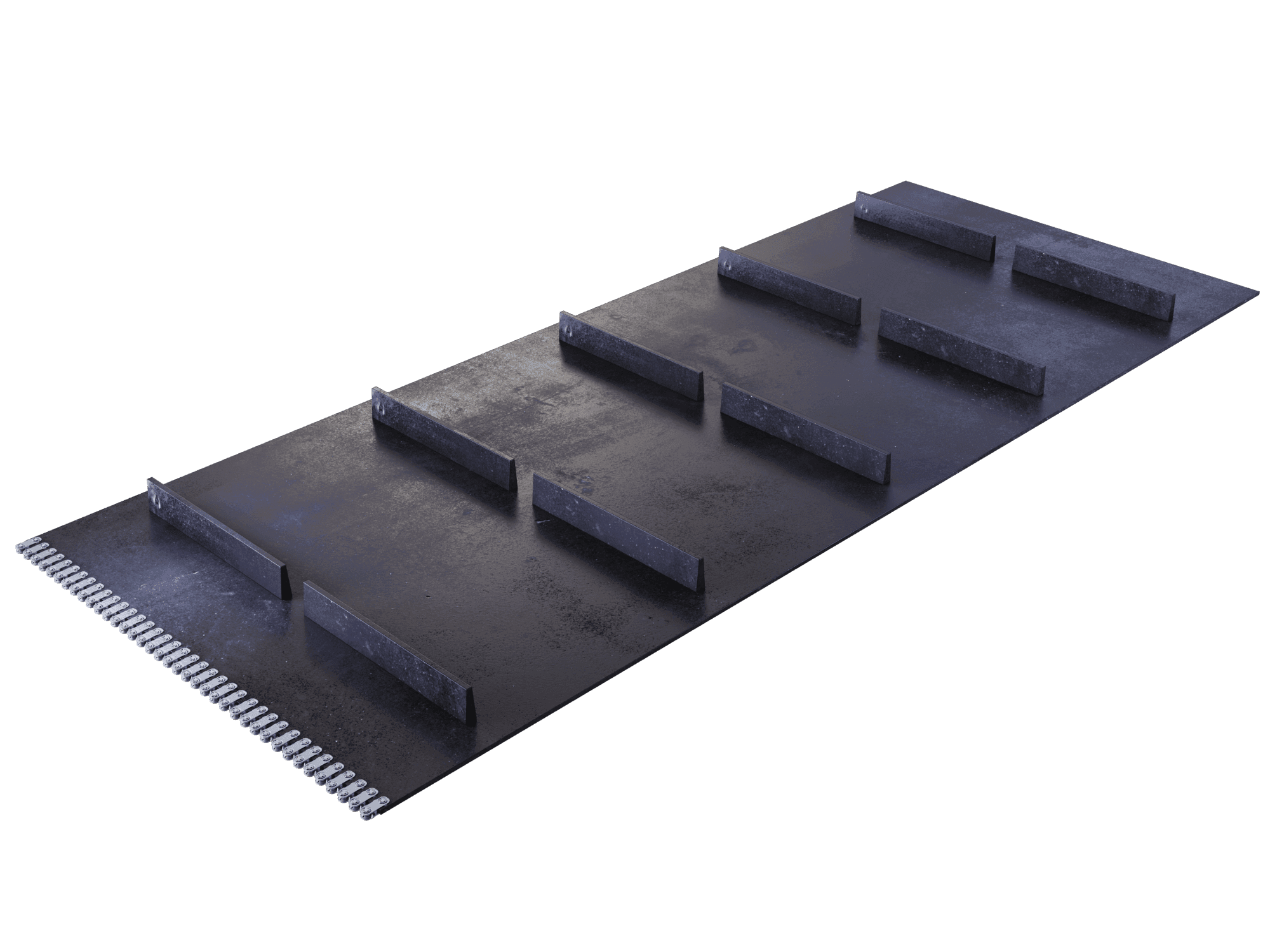 For belt conveyors (slider bed, idler, trough configurations):
