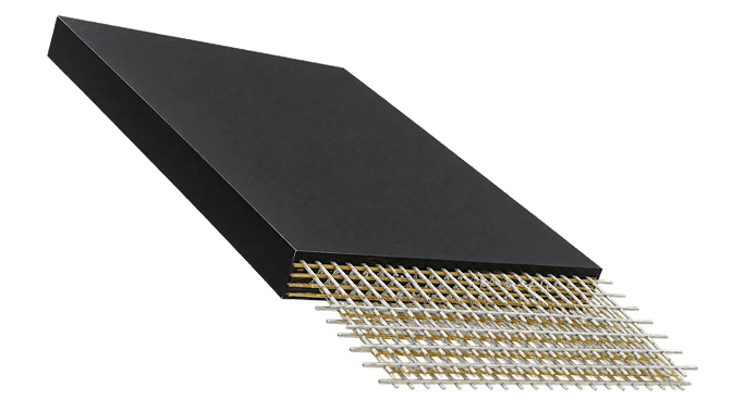Solid woven conveyor belts