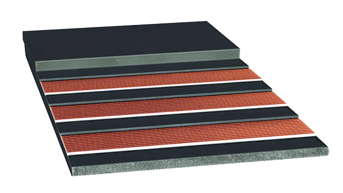 Straight warp conveyor belts