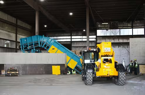 Baler infeed, Madison, WisconsinFluent Conveyors |  Leading Conveyor Systems Manufacturer