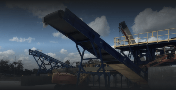 Steep-incline material handling