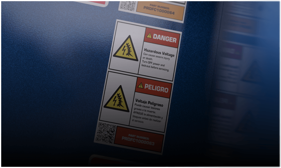 What CEMA safety labels cover