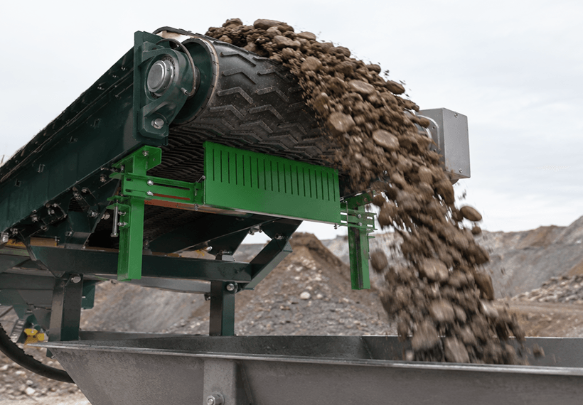 Where do conveyor hazards occur?