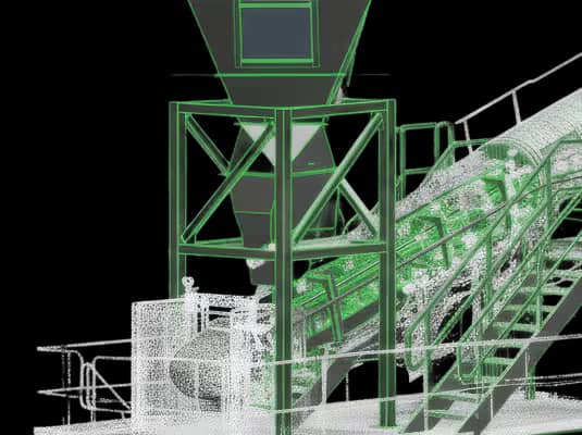 Laser Scanning | Fluent Conveyors site preparation
