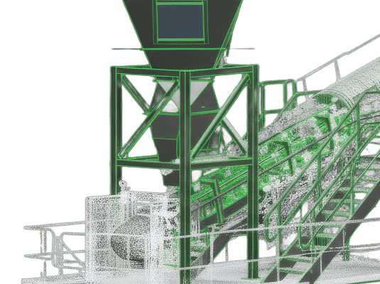 Laser Scanning | Fluent Conveyors site preparation