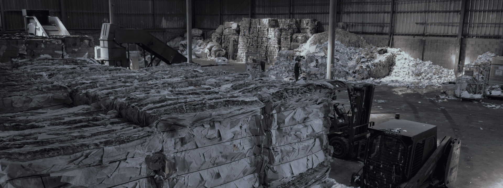 Paper recycling conveyor systems