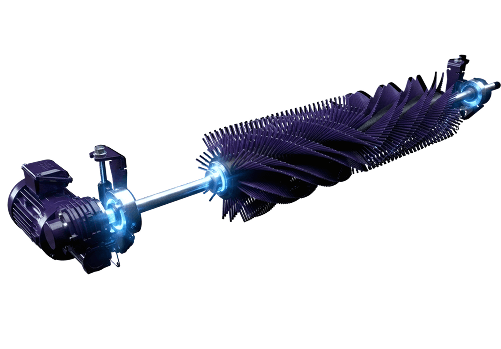 Motorized brush cleaners