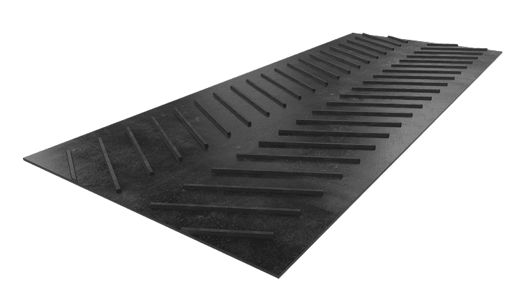 Open V chevron cleated conveyor belts