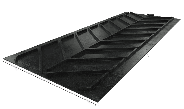 Where do integrally molded belts go on a mobile screener?