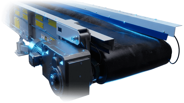 What are trough slider bed belts made of?