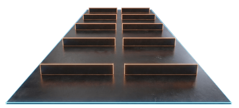 Cleated slider bed belts