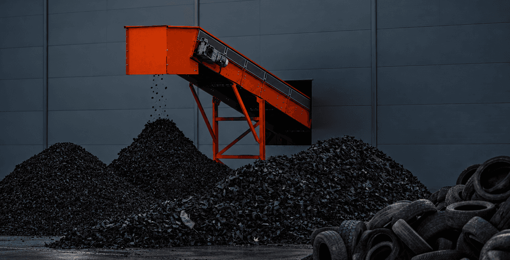 The tire recycling process