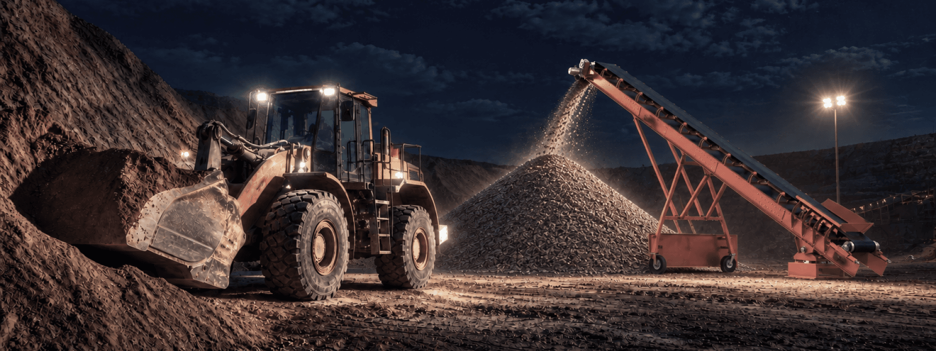 What is the best conveyor belt for handling dirt?