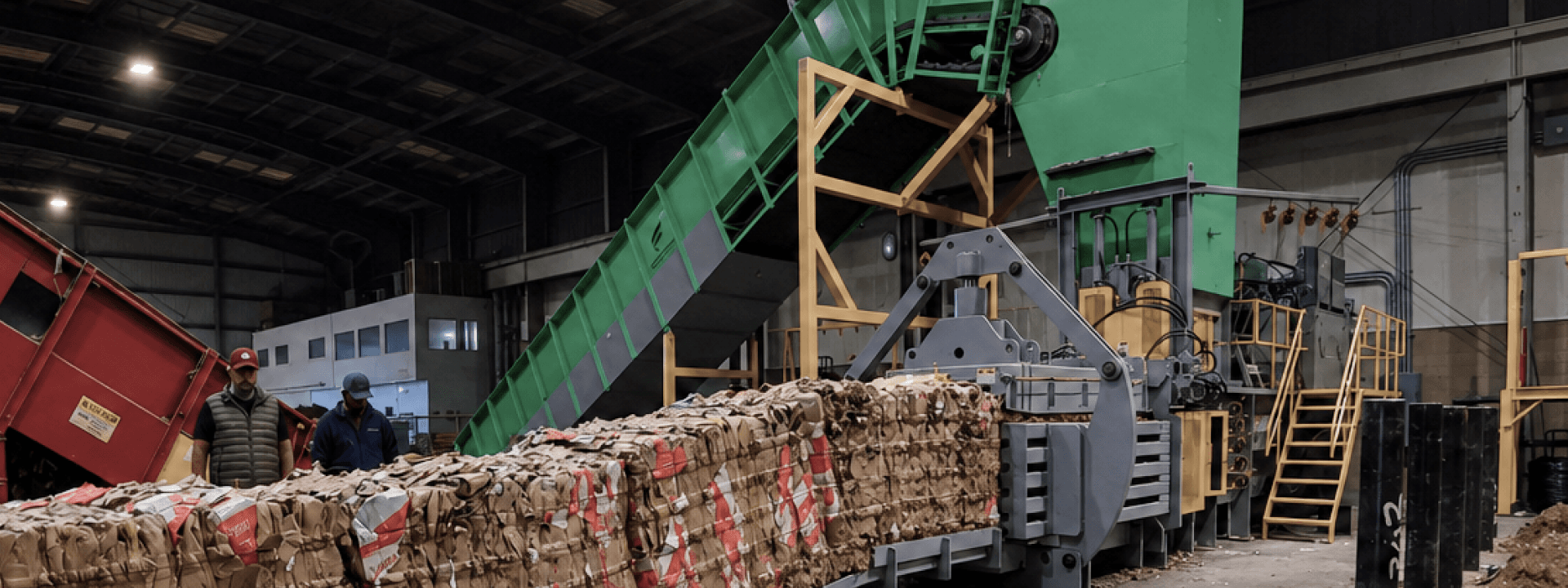 What is the best conveyor for feeding a baler?